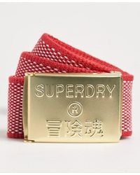 superdry canvas belt