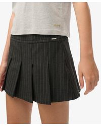 Superdry - Pinstripe Pleat Mini Skirt - Lyst
