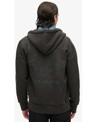 Superdry - & Co Tattoo Graphic Loose Zip Hoodie - Lyst