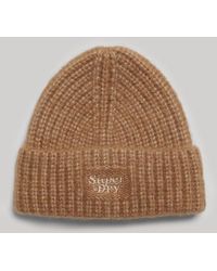 Superdry - & Co Rib Knit Beanie Hat - Lyst