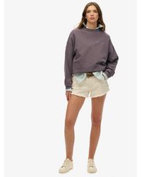 Superdry - & Co Old School Tattoo Oversized Crew Sweatshirt - Lyst