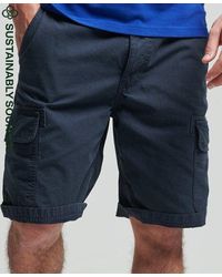 Superdry Organic Cotton Vintage Cargo Shorts - Blue