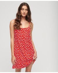 Superdry - Jersey Cami Mini-jurk Met Print - Lyst