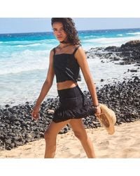 Superdry - Ibiza Lace Mix Mini Skirt - Lyst