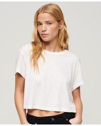 Superdry - Slouchy Cropped T-shirt - Lyst