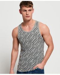 Superdry - Whistler Geo Vest Top Washed - Lyst