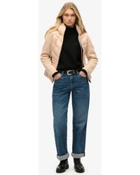 Superdry - & Co Ladies Slim Fit Knitted Hooded Storm Hybrid Jacket - Lyst