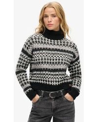 Superdry - Roll Neck Crop Knit Jumper - Lyst