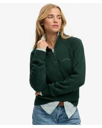 Superdry - & Co Essential Half Zip Knit Jumper - Lyst