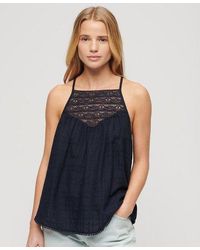 Superdry - Lace Cami Beach Top - Lyst