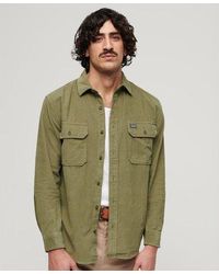 Superdry - Micro Cord Long Sleeve Shirt - Lyst