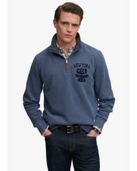 Superdry - & Co Tonal Half Zip Sweatshirt - Lyst