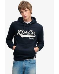 Superdry - & Co Washed Embroidered Relaxed Hoodie - Lyst