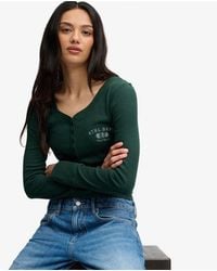 Superdry - & Co Athletic Button Down Long Sleeve Top - Lyst