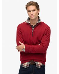 Superdry - & Co Essentials Cotton Half Zip Jumper - Lyst