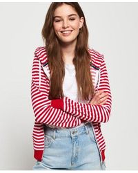 Superdry - Ebele Stripe Zip Hoodie Nautical Stripe - Lyst