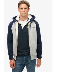 Superdry - Essential Baseball Zip Hoodie - Lyst