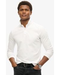 Superdry - Studios Long Sleeve Jersey Polo Shirt - Lyst