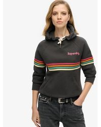 Superdry - & Co Rainbow Stripe Logo Hoodie - Lyst