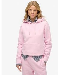 Superdry - & Co Essential Logo Embroidered Hoodie - Lyst