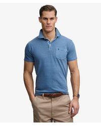 Superdry - & Co Classic Cotton Linen Polo Shirt - Lyst