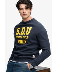 Superdry - & Co Athletic Felt Applique Crew Neck Sweatshirt - Lyst