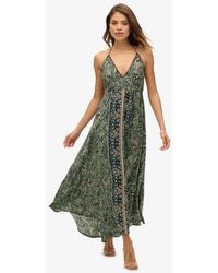 Superdry - & Co Ladies Lightweight Paisley Print St Tropez Maxi Dress - Lyst