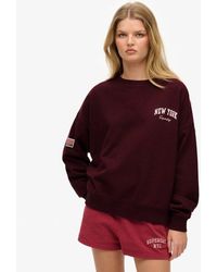 Superdry - Femme Sweat Ras Du Cou Décontracté Athletic Essentials Taille - Lyst