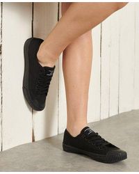 Superdry Canvas Low Pro 2.0 Trainers in Black - Lyst