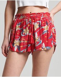 Superdry - Vintage Beach Printed Shorts - Lyst