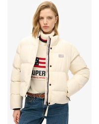 Superdry - & Co Sports Puffer Cropped Jacket - Lyst