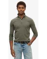 Superdry - & Co Studios Long Sleeve Jersey Polo Shirt - Lyst