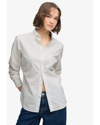 Superdry - & Co Slim Oxford Button Down Long Sleeve Shirt - Lyst