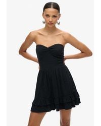 Superdry - 50s Lace Bandeau Mini Dress - Lyst