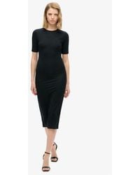 Superdry - & Co Short Sleeve Midi Jersey Dress - Lyst