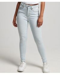 Superdry - & Co Ladies Classic Organic Cotton High Rise Skinny Denim Jeans - Lyst