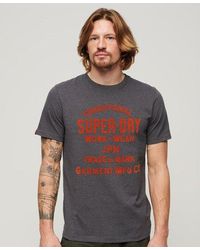 Superdry - Workwear Flock Graphic T-shirt - Lyst