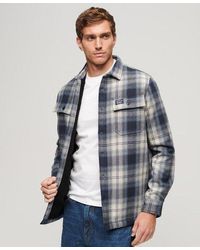 Superdry - Classic Check Wool Miller Overshirt - Lyst