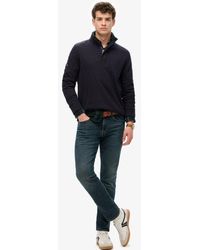 Superdry - & Co Cotton Classics Jersey Half Zip Sweatshirt - Lyst