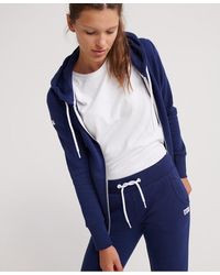 Superdry La Athletic Zip Hoodie - Blue