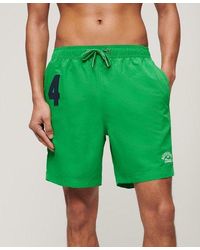 Superdry - Classic Embroidered Recycled Polo 17-inch Swim Shorts - Lyst