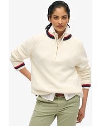 Superdry - Tipped Half Zip Jumper - Lyst