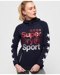 Superdry Gymtech Superstars Hoodie - Blue