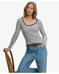 Superdry - & Co Athletic Essentials Striped Long Sleeve Top - Lyst