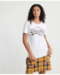 Superdry - Vintage Logo Animal Embossed Infill T-shirt - Lyst