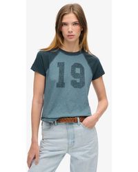 Superdry - & Co Athletic Essentials Raglan Fitted T-shirt - Lyst