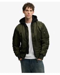 Superdry - & Co Hooded Ma1 Bomber Jacket - Lyst