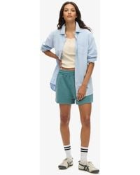 Superdry - Loose Fit Embroidered Vintage Wash Sweat Shorts - Lyst