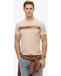Superdry - Venue Logo Stripe Relaxed T-Shirt - Lyst