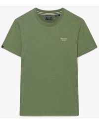 Superdry - & Co Essential Serif Logo Embroidered T-shirt - Lyst